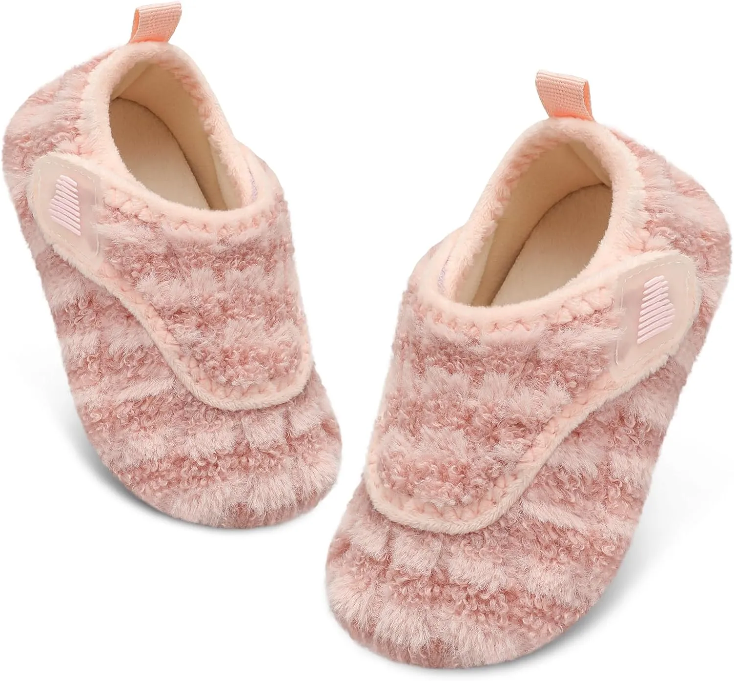 BARERUN Toddler Slippers Boys Girls House Shoes Warm Kids Slippers With Non-Slip Rubber Sole Fuzzy Cozy Walking Shoes Indoor/Outdoor