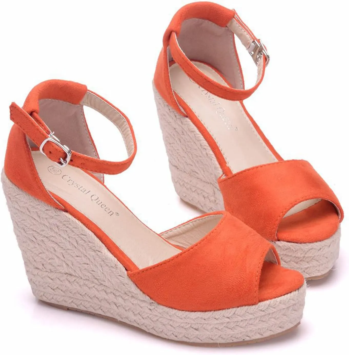 bbruriy Sandals for Women, Platform Ankle Strap Womens Sandals Open Toe Espadrille Wedge Sandals Casual Summer Womens Dress Shoes