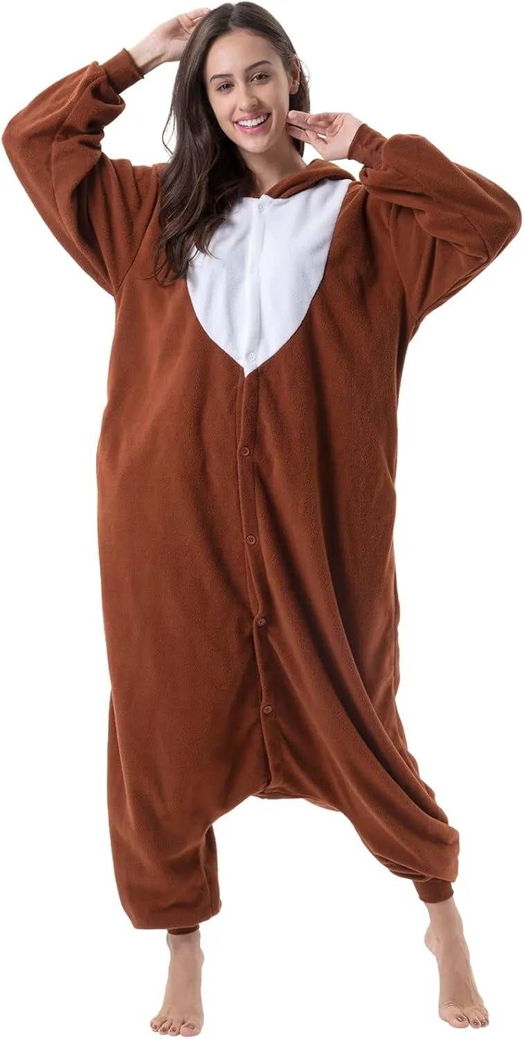 Beauty Shine Unisex Adult Onesie One Piece Pajamas Cosplay Cartoon Costume Halloween Christmas Sleepwear Jumpsuit Homewear
