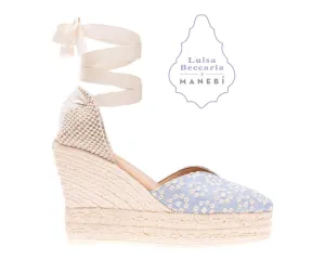 Beccaria x Luisa - Manebí Jeans & - Wedge Best-in-class Highly praised Sandals White