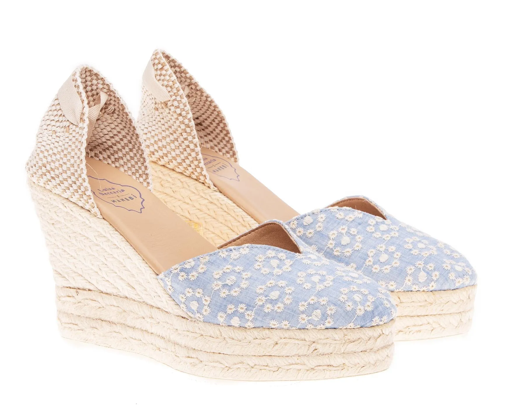 Beccaria x Luisa - Manebí Jeans & - Wedge Best-in-class Highly praised Sandals White