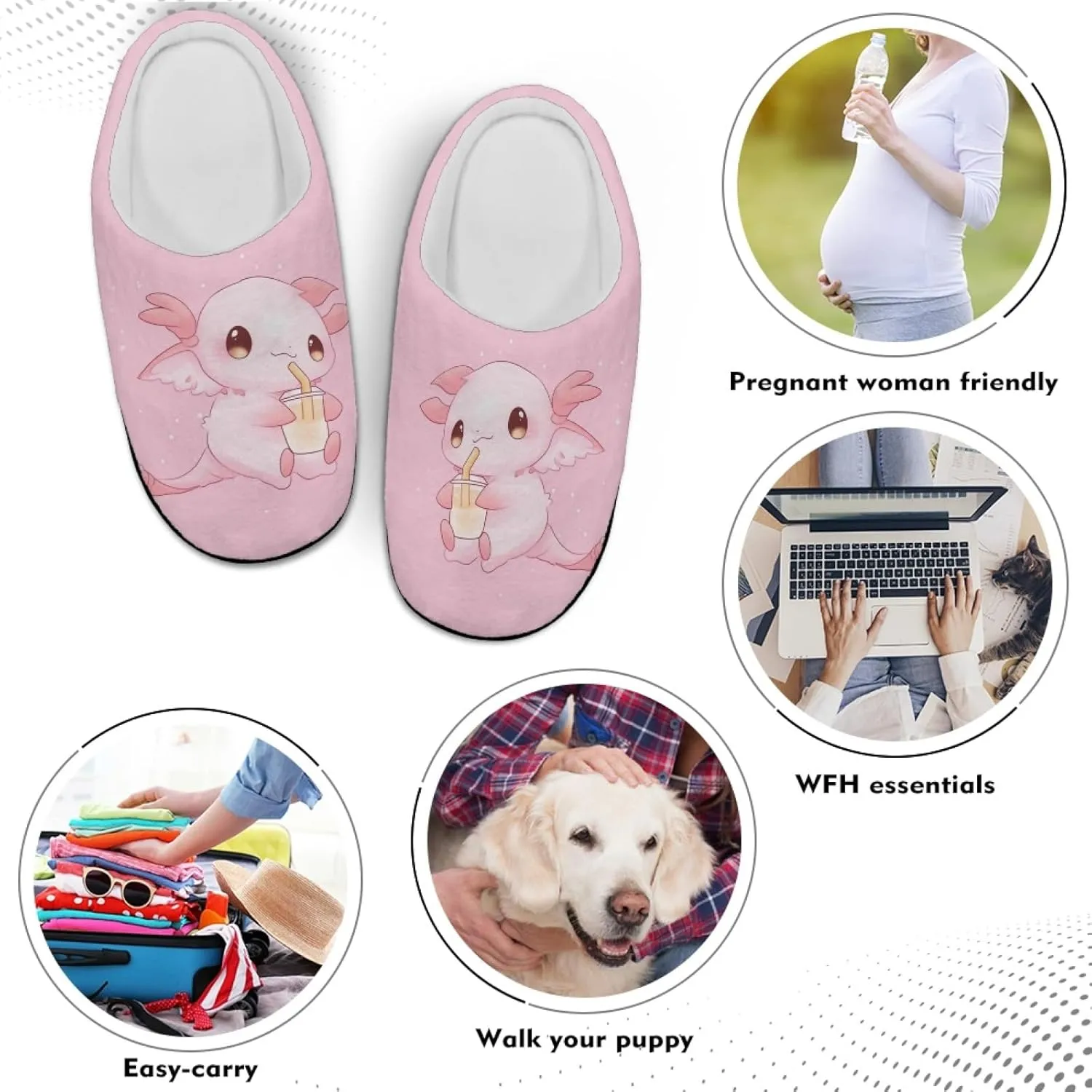Bedroom Slippers for Adults Women House Slippers for Men