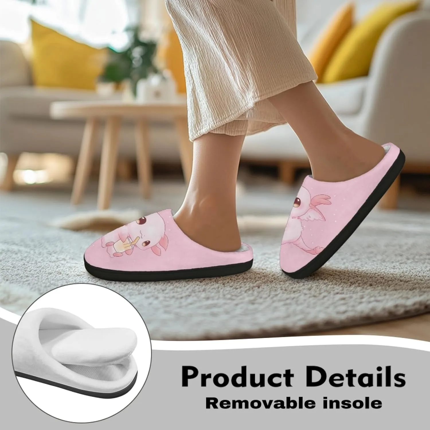 Bedroom Slippers for Adults Women House Slippers for Men