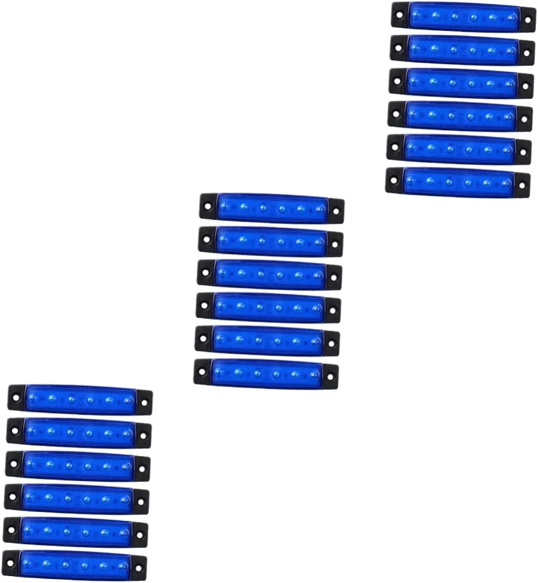 BESPORTBLE 3sets Waterproof Marine Boat Lights 6 Led Lights Low Power Consumption Abs Material Boating Safety 6pcs*3