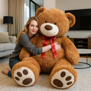Big Plush 5-Foot Giant Teddy Bear - Soft Plush Toy - Huge Stuffed Animal in Big Box