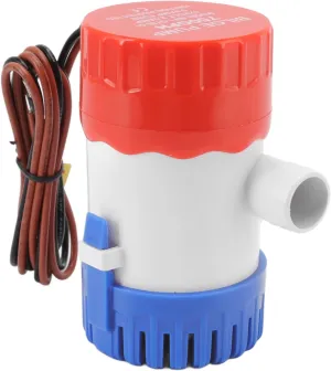 Bilge Pump, Nonautomatic Marine Bilge Pump Filter Device No Noise for Spa (750GPH 12V)
