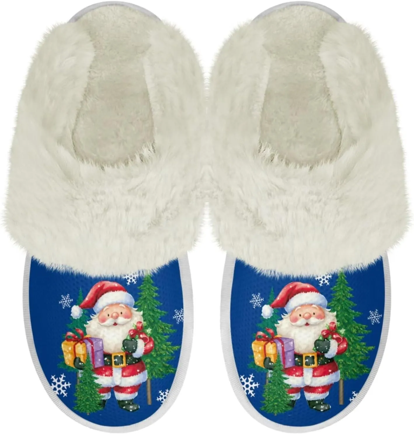 Binienty Women's Men's House Slippers Memory Foam Indoor Outdoor Fuzzy Slipper Bedroom Shoes