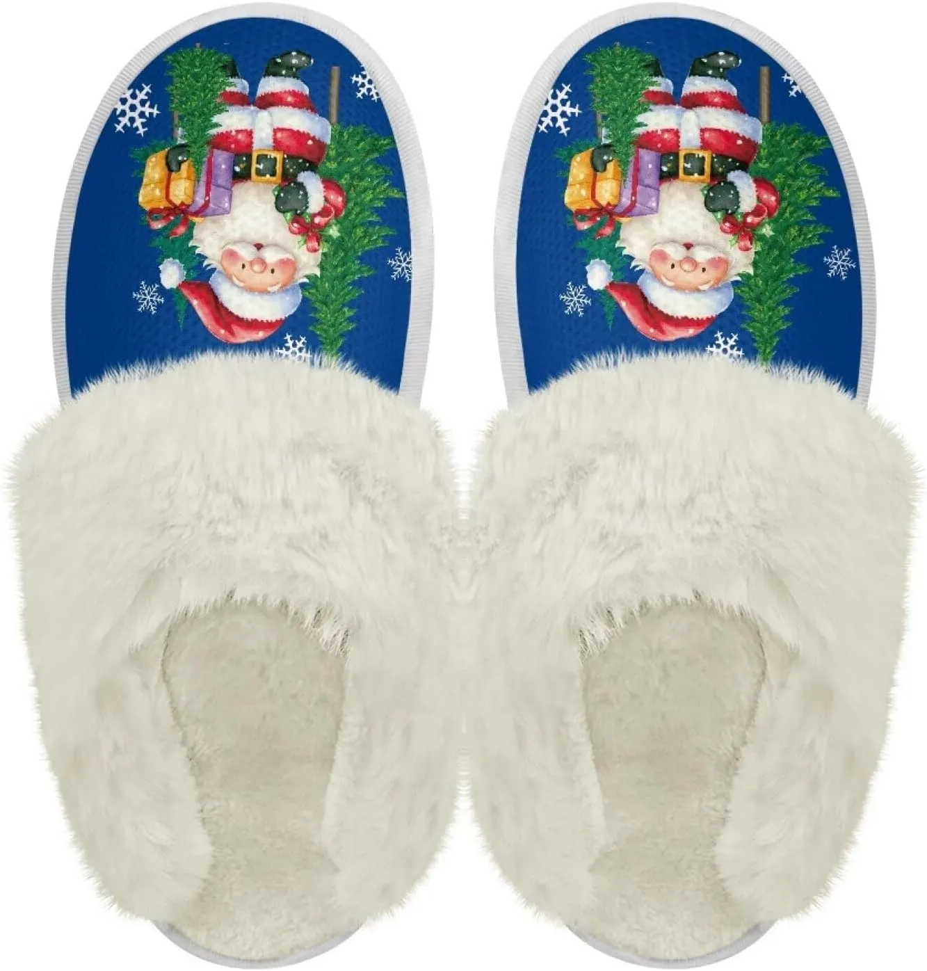 Binienty Women's Men's House Slippers Memory Foam Indoor Outdoor Fuzzy Slipper Bedroom Shoes