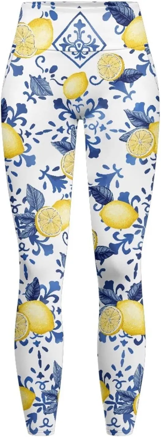 Biyejit High Waist Yoga Pants with Pockets, Tummy Control Workout Running Yoga Leggings for Women Plus Size XS-3XL