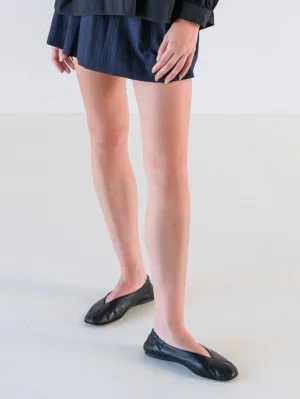 Black Acne Studios 'Oddry' Leather Ballet Flats, Size 39
