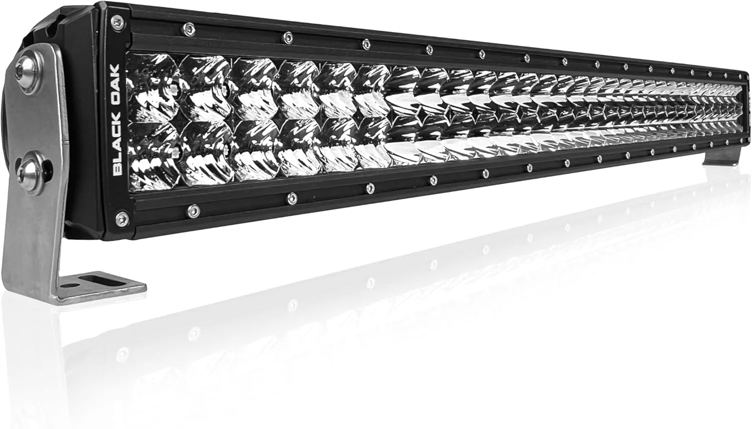 Black Oak 30- Inch Dual Row LED Light Bar - Combo, Spot and Flood Optics - Waterproof Lighting for Off-Road Trucks, Jeep, ATV, UTV, Boats, Fog Driving Work Light, Pro Series 2.0