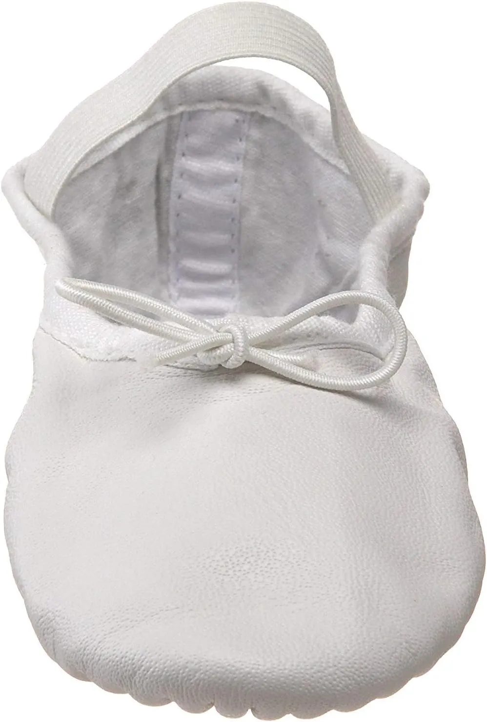 Bloch Dance Girl's Dansoft Full Sole Leather Ballet Slipper/Shoe, White, 12 X-Wide Little Kid