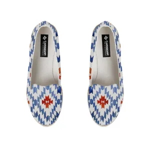 Blue rhombus ikat Nook Espadrille