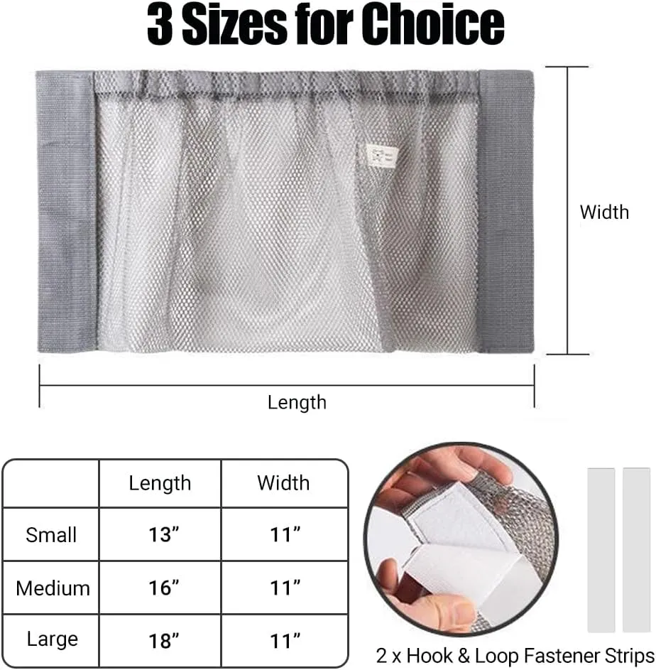 Boat Adhesive Backed Storage Bag - Marine Mesh Organizer Pouch to Keep Things Secure for Hatches, Console Doors, Gunwales