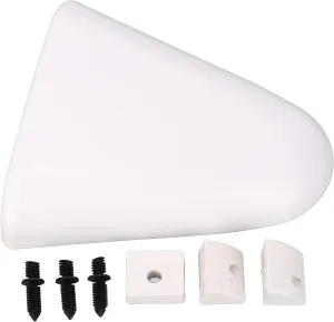 Boat Clam Shell Vent Marine Hull Ventilation Cover 957175 7 3/8 X 6 5/8 inch White Replacement for SEA RAY Hull Side Vent Cover