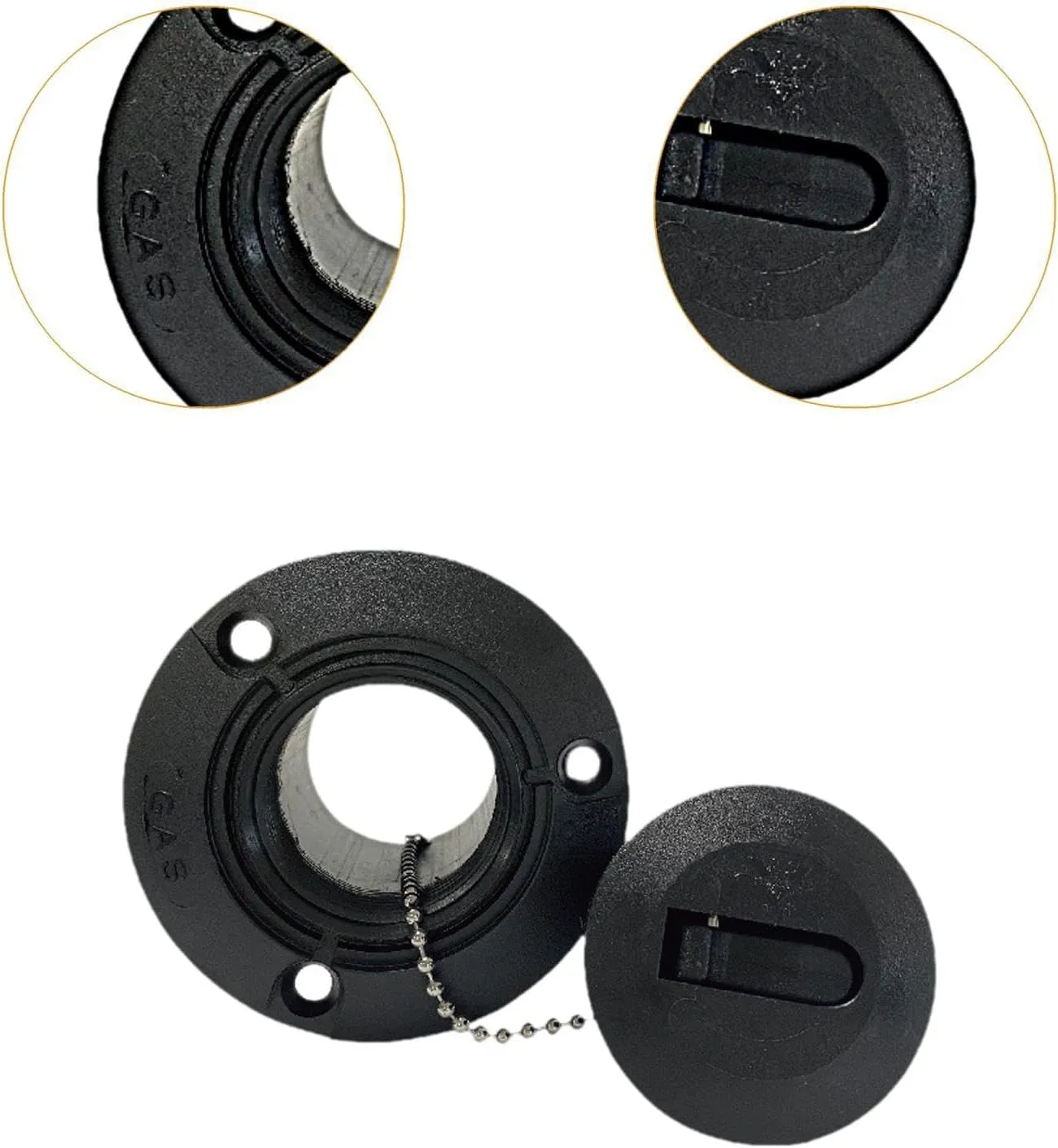 Boat Deck Filler Professional Portable, 38mm Premium, Replace, Spare Parts, Marine Fill Inlet, Boat Accessory for Yacht, Boat