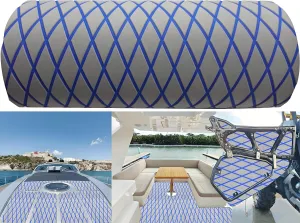 Boat Flooring EVA Foam Boat Decking Faux Teak Marine Sea Deck Non-Slip Mat for Decking Yacht Motorboat Fishing Boat Surfboard,102.4"/94.5"/86.6"/x 37.4"