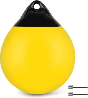 Boat Mooring Buoys 10" 12" Dia Vinyl Inflatable Marine Mooring Buoy, Boat Fenders Ball Round Anchor Buoy for Boat, Yacht, Sailboat, Anchoring, Marking, Swing Seat for Childre- Multiple Color Options