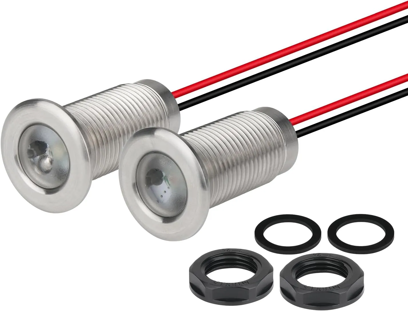 Boat Navigation Lights, Marine Boat Nav Lights, Boat Red and Green Bow Lights, Boat Night Fishing Lights, Deck Lights, IP68 Waterproof LED Lights for Pontoon Boat Bas Boat Dinghy Jon Boat