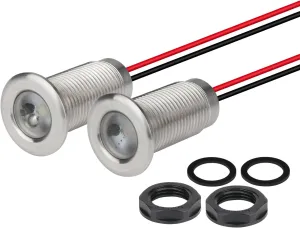 Boat Navigation Lights, Marine Boat Nav Lights, Boat Red and Green Bow Lights, Boat Night Fishing Lights, Deck Lights, IP68 Waterproof LED Lights for Pontoon Boat Bas Boat Dinghy Jon Boat