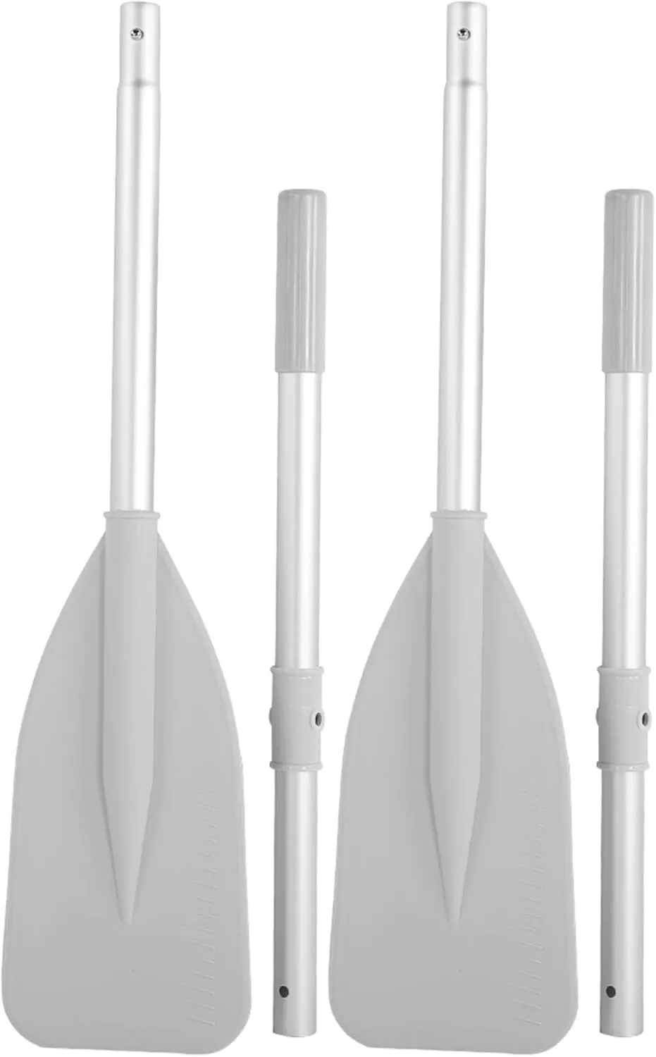 Boat Paddles Jon Boat Oars with Locks 85×23×5 High Toughness Inflatable Boat Dinghy Canoe Water Marine Sports Aluminium Alloy Oars 2pcs Paddle with 2pcs Rod Set Oars for Row Boat