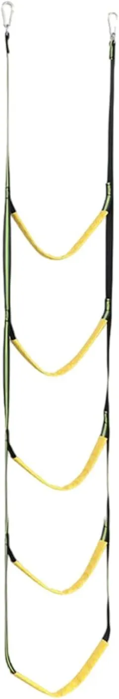 Boat Rope Ladder Swim Ladder,Heavy Duty Folding Outdoor Climbing Ladders,Marine Rope Ladder for Inflatable Boat Canoeing, 133 cmx32 cm