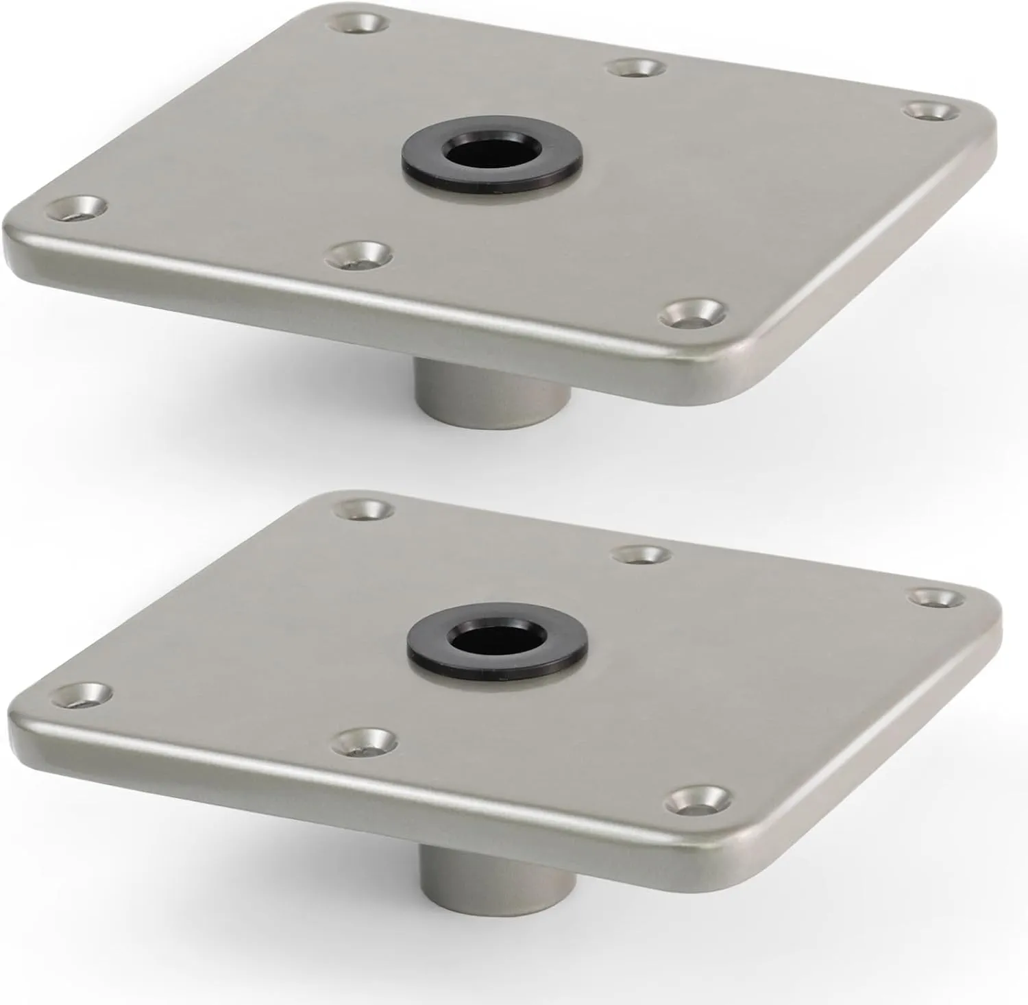 Boat Seat Base Mount Boat Seat Pedestal Base Mount Plate for 3/4" Pin Post Socket, Heavy Duty Marine Pedestal Bracket for Most Marine Fishing Pontoon Bass