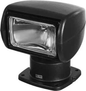Boat Spotlight Marine Boat Search Lights 360° Rotate Remote Control Spotlight for Boat Truck Marine Portable Halogen Search Light Waterproof Spotlight Omnibearing Lighting 12V 100W (Black)
