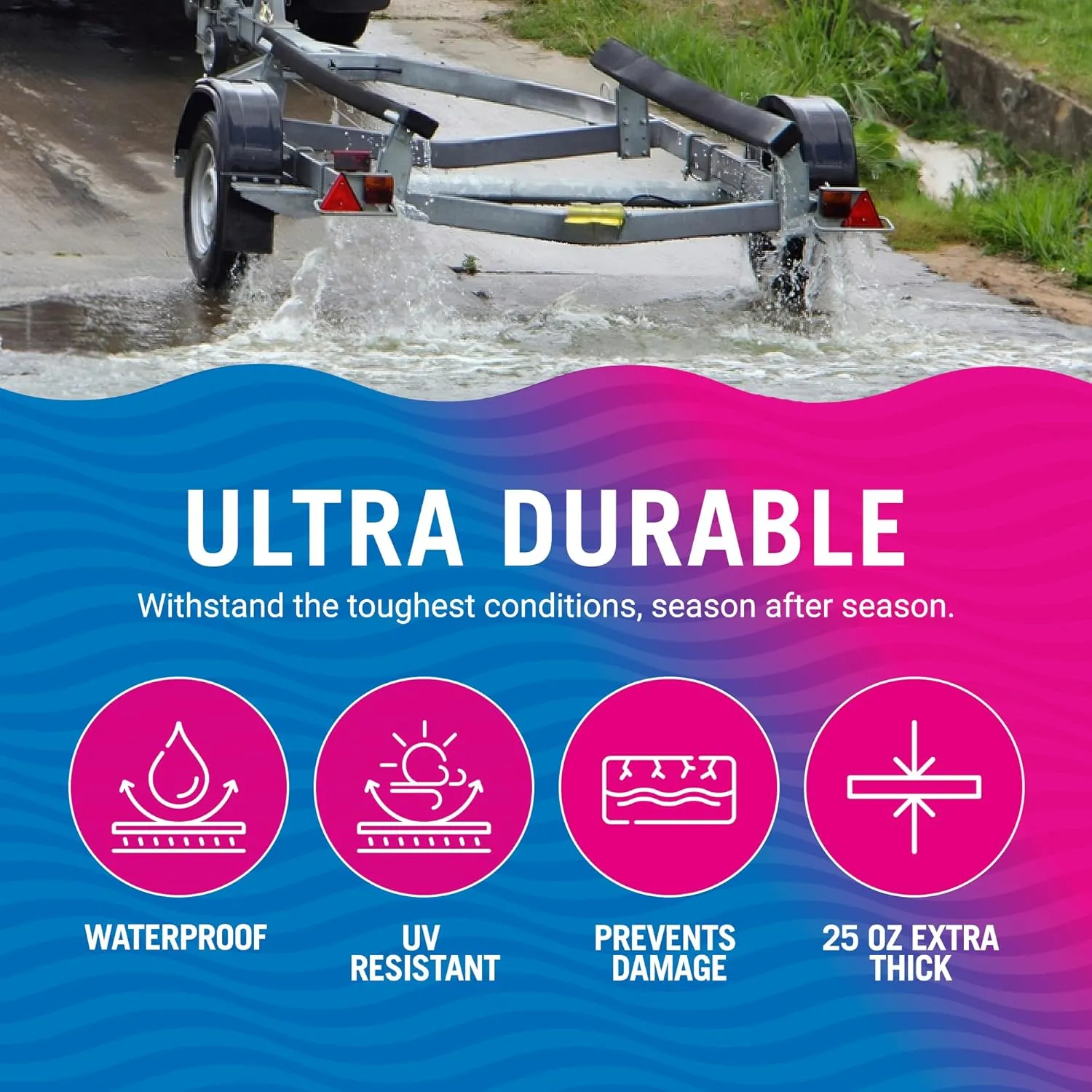 Boat Trailer Bunk Carpet, Black Marine Carpet, Replacement for Trailer Bunk Boards, Boat Lift Bunks, and Runners,Durable Bunker Material Covers