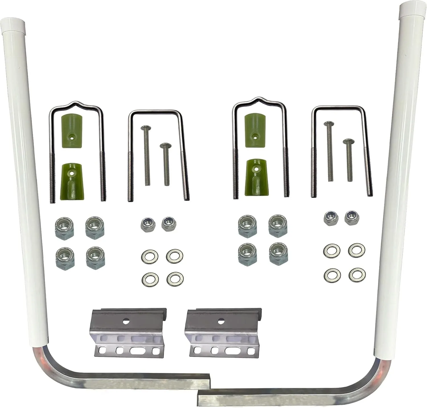 Boat Trailer Guide 40",316L Stainless Steel Trailer Post Guide on,White UPVC Tube Trailer Guide Bars,Suitable for Boats,Canoe,Fishing Boat,Kayak,Ski Boat and More