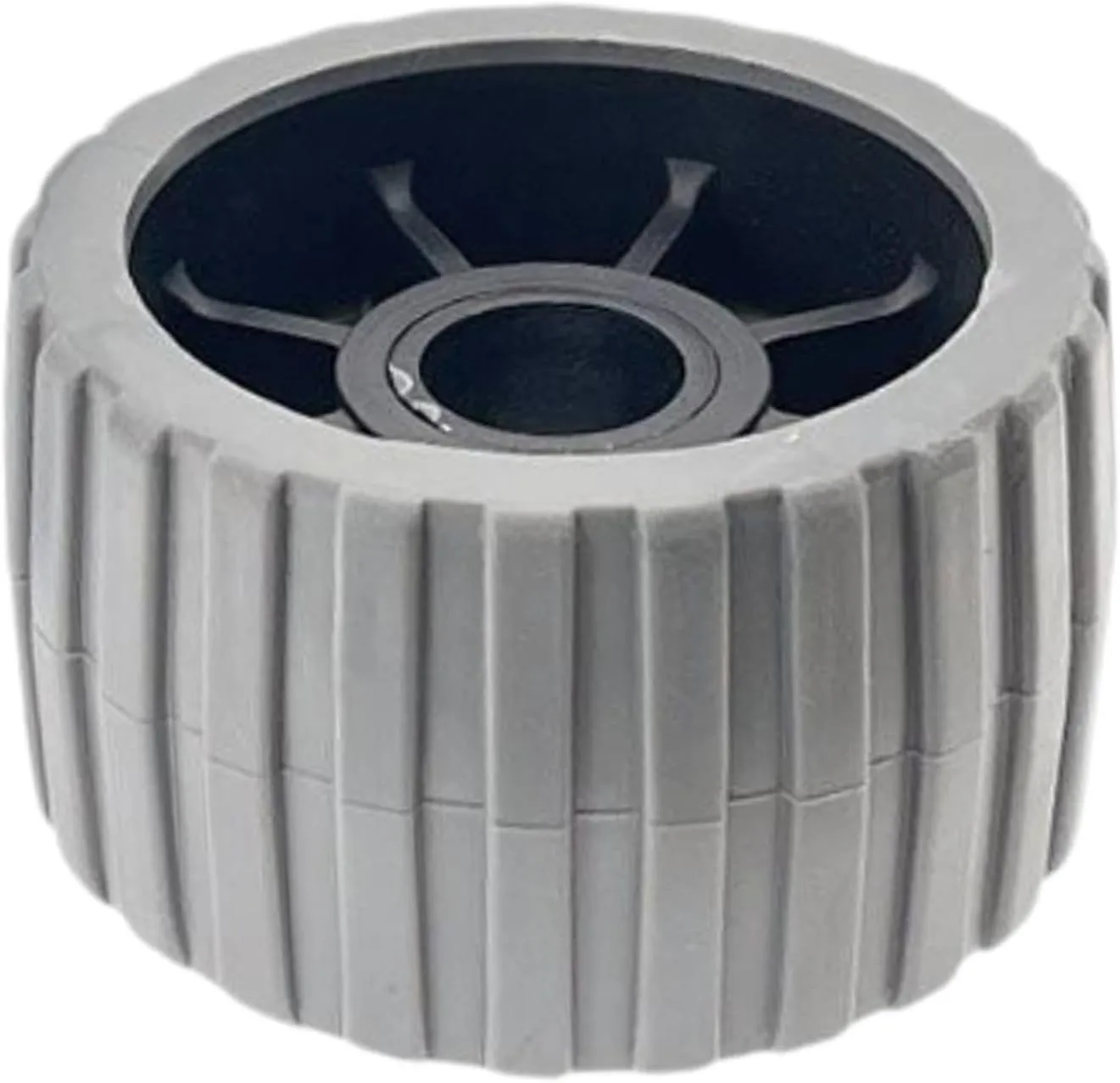 Boat Trailer Roller Wheel, Ribbed Swashplate Roller, Heavy Duty Stable Mounting, Universal Rolling Tool for Motor Yacht Marine