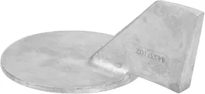 Boat Trim Tab Anode for Outboards, Easy Installation Zinc Boat Trim Anode Protects Gearbox Housing & Aids Steering, Silver 460g