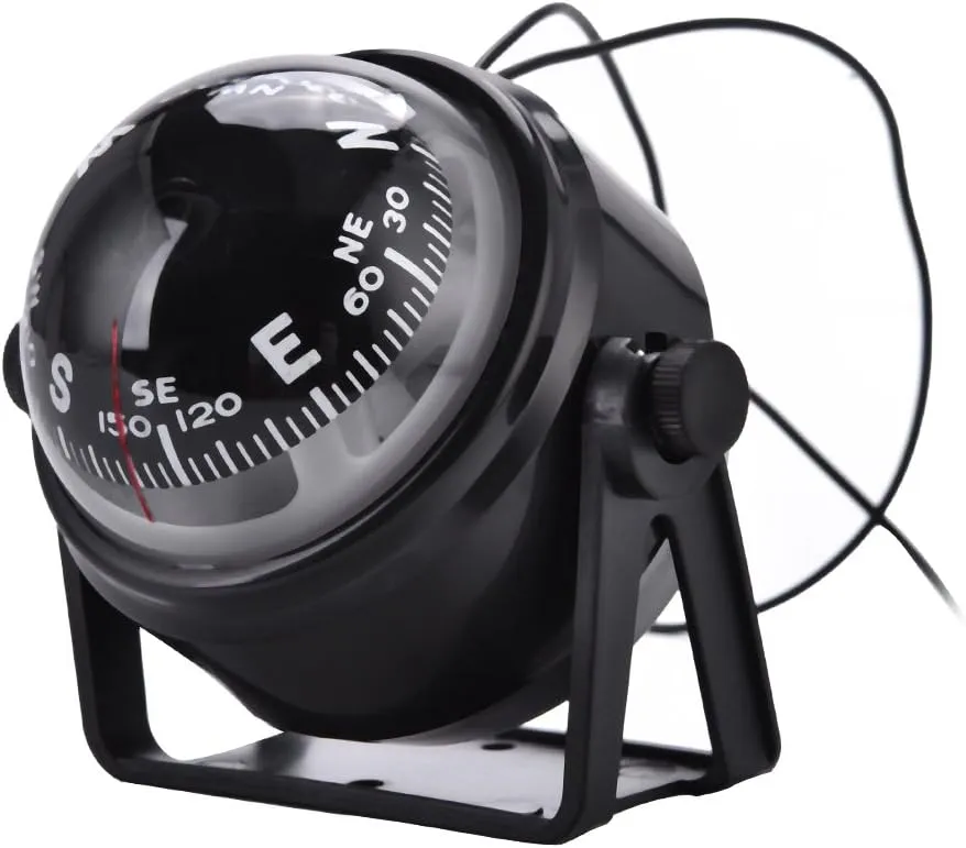 BoatCompass, Outdoor High LED Military Digital MagneticCompass for Car Boat Marine