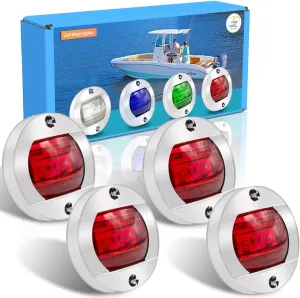 Boaton LED Night Fishing Lights, Courtesy, Deck, Navigation Lights For Boats, Red