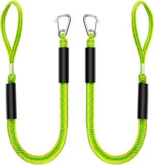 Botepon Bungee Dock Lines - Quick and Easy Dock Rope for Jet Ski, PWC, Seadoo, WaveRunner, Pontoon, Bass Boat