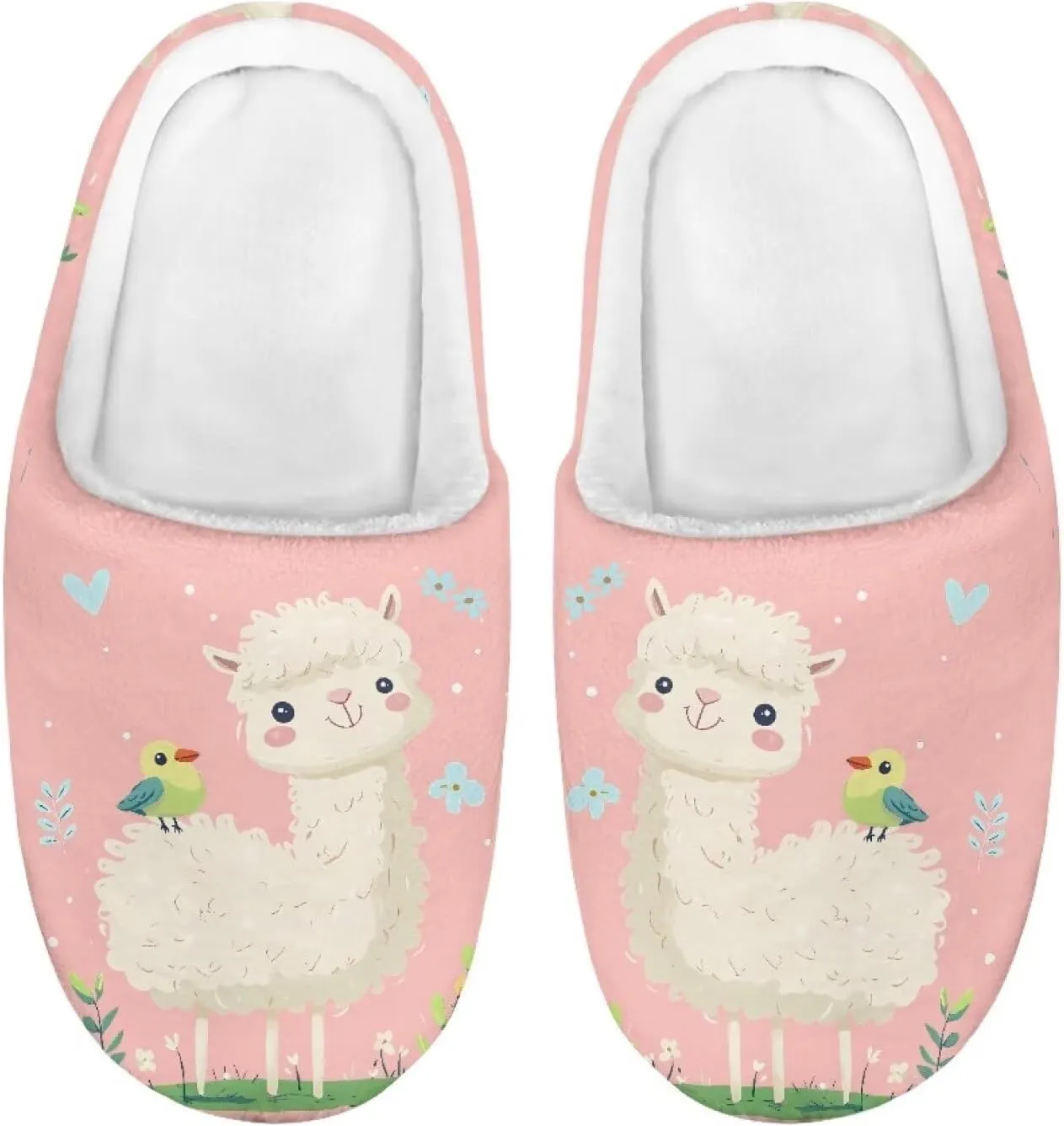 Boy Girls Cute Fluffy Plush Slipper Animal Print House Slippers Winter Non Slip Warm Indoor Soft Fuzzy Shoes US9-15