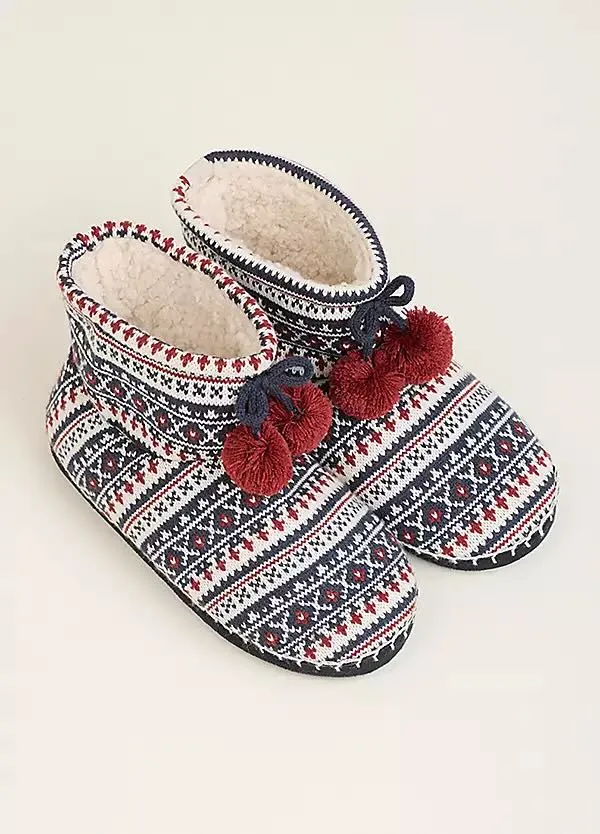 Brakeburn Nordic Bring Me Chocolate Slipper Boots