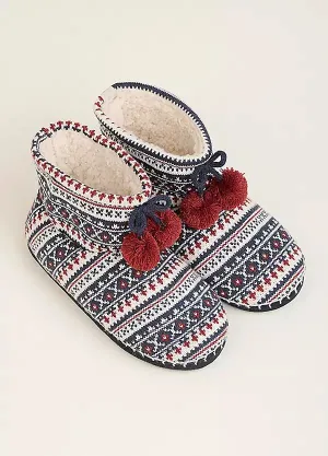 Brakeburn Nordic Bring Me Chocolate Slipper Boots