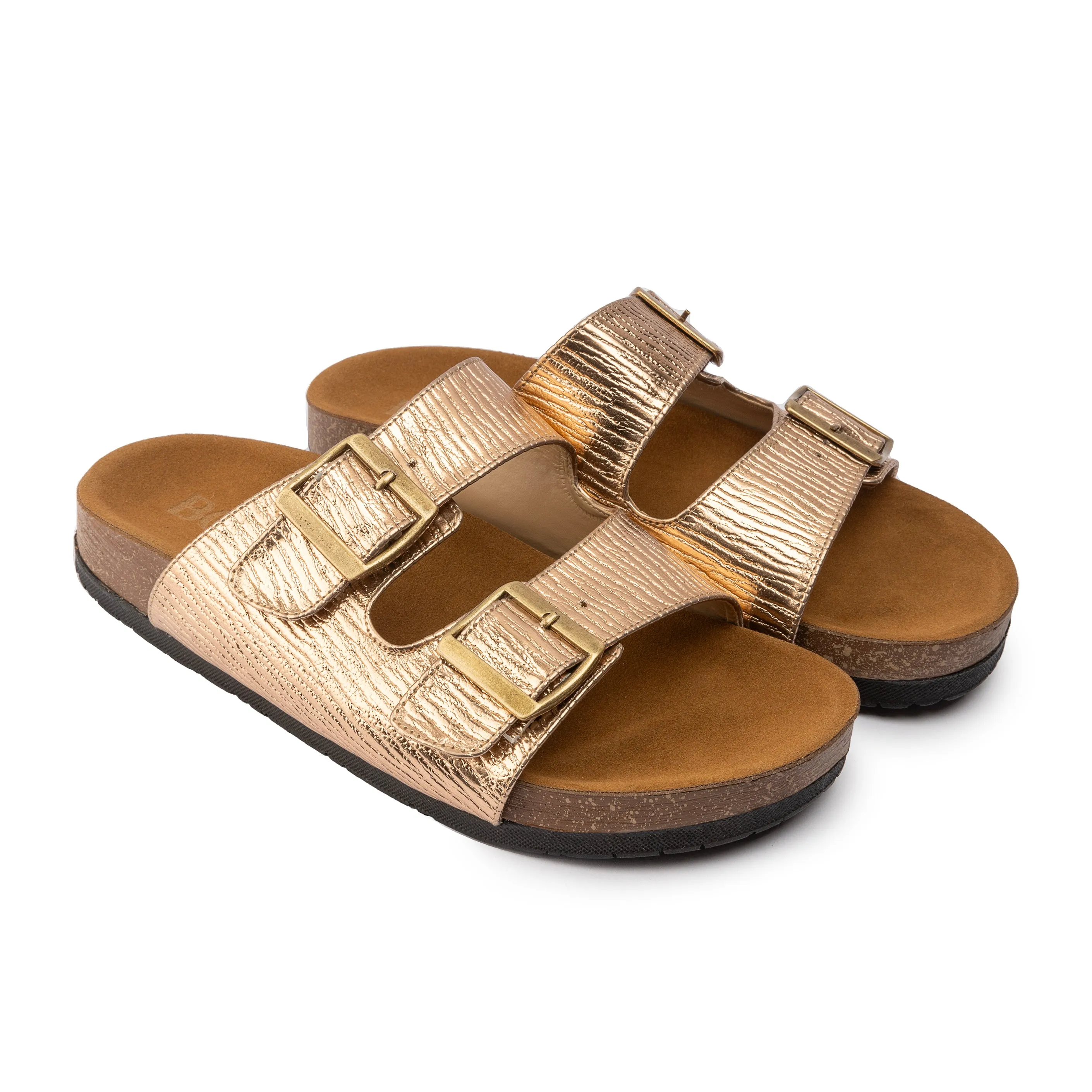 Broken Rays Slipper - Sunset Rose-Gold
