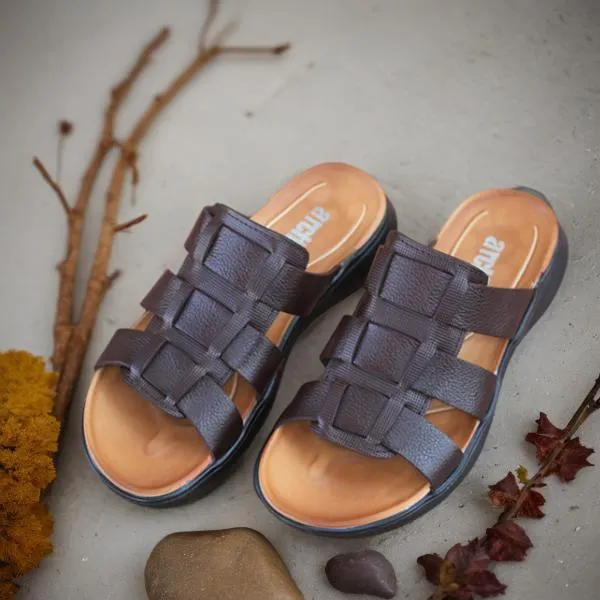 Brown Soft Slippers for men