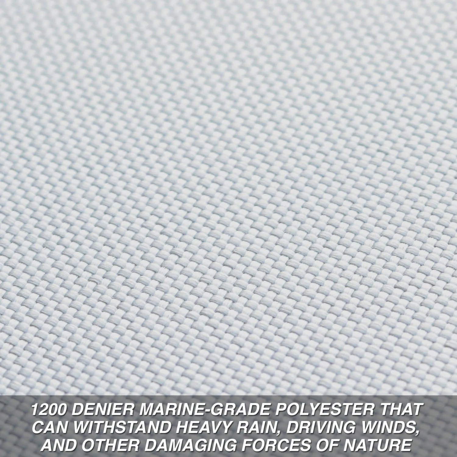 Budge B-1201-X6 1200 Denier V-Hull Runabout Boat Cover Gray 20'-22' Long (Beam Width Up to 106") Waterproof, Heavy Duty, UV Resistant