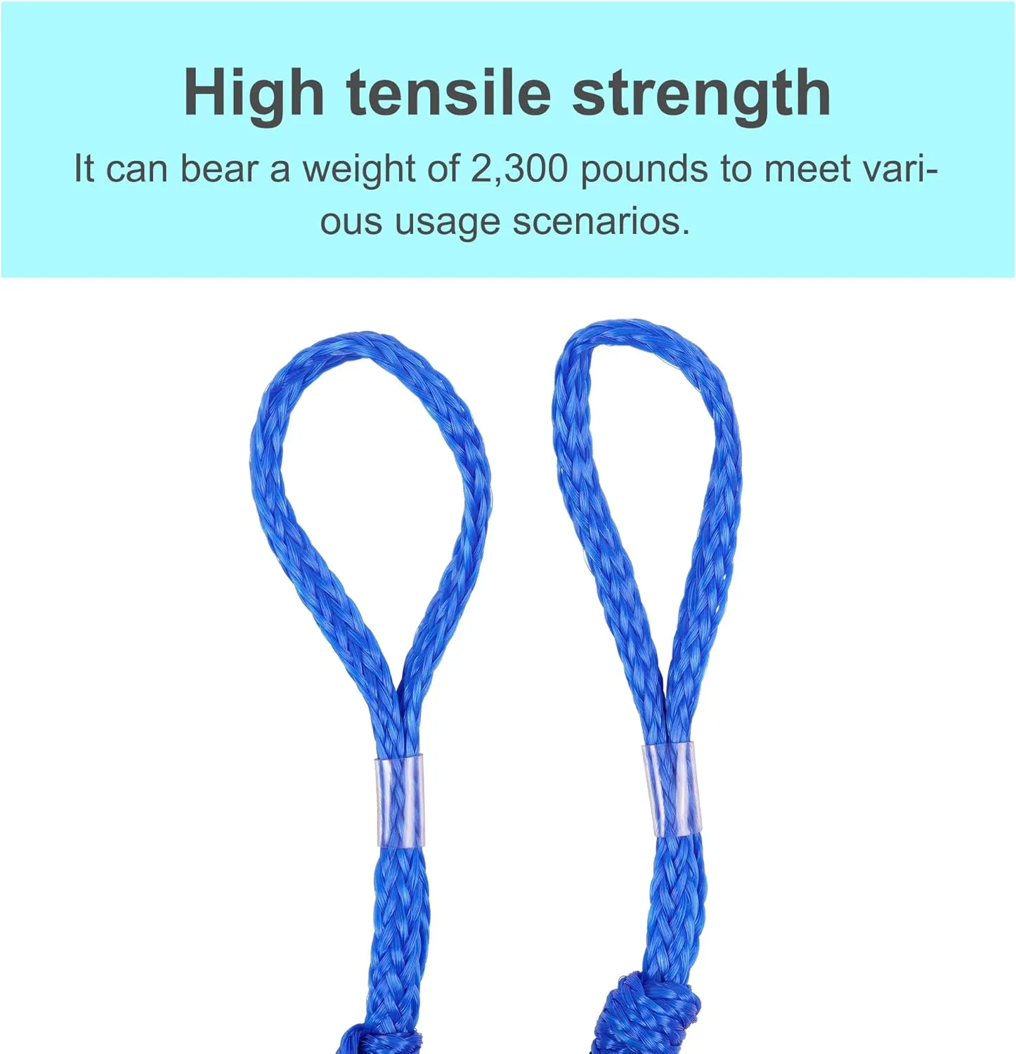 Bungee Dock Lines - Boat Accessories - 4 Feet Shock Cords Docking Rope Mooring Rope for PWC,Jet ski,Pontoon,Kayak,Canoe,Power Boat,Watercraft (Blue)