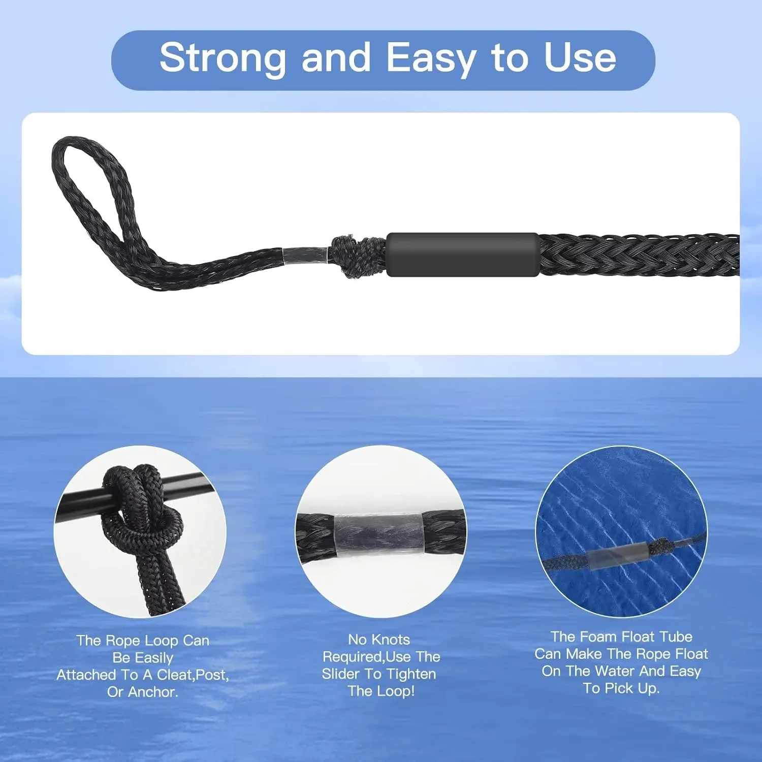 Bungee Dock Lines for Boat,4 PCS Boat Dock Rope with Stainless Steel Clip,Jet Ski Accessories for PWC,Kayak,Power Boat(Black,4-5.5ft)