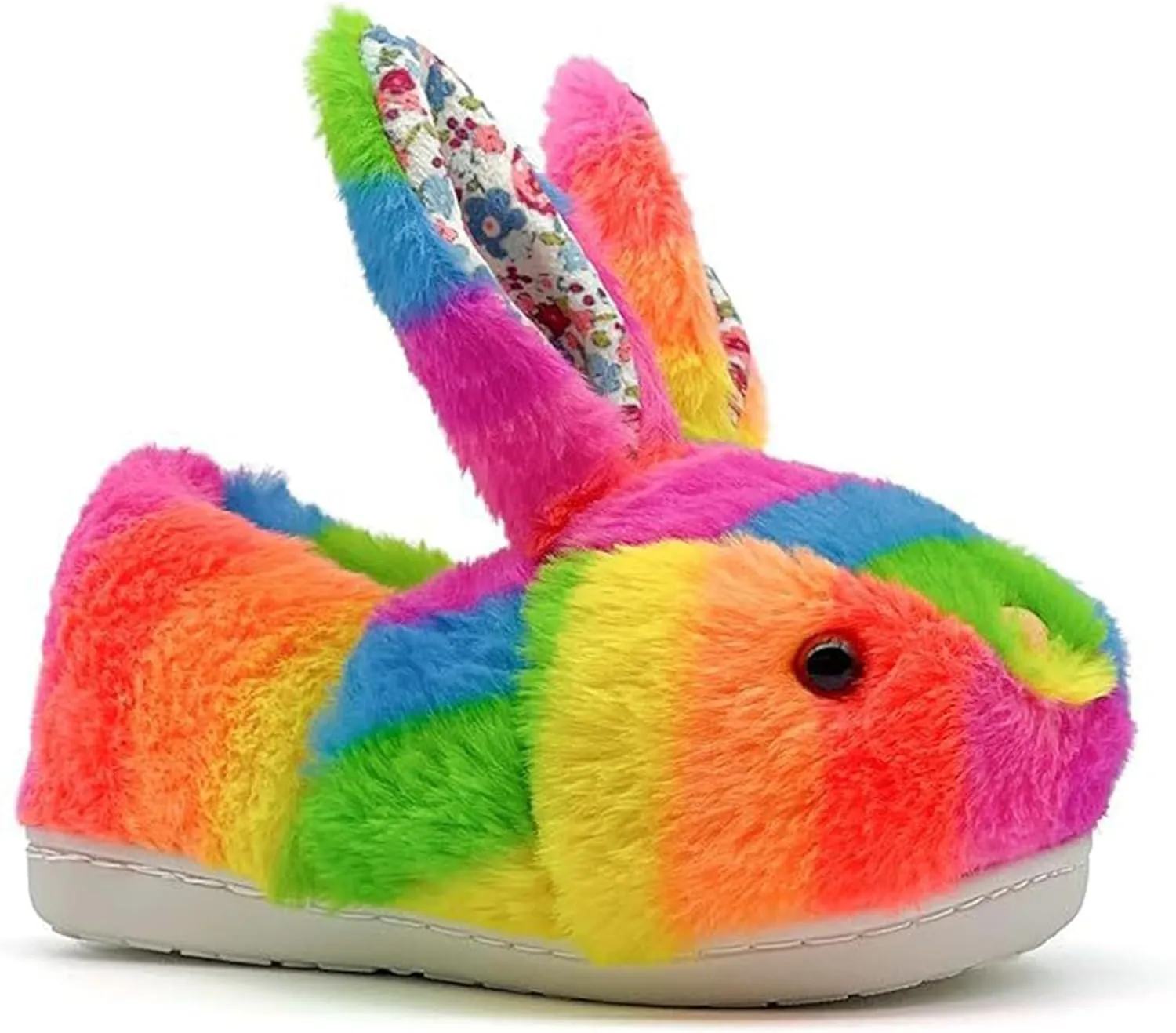 Bunny Slippers for Women Cute Plush Rabbit Fuzzy Slippers, Soft Fluffy Animal Winter Warm Indoor House Slippers Shoes