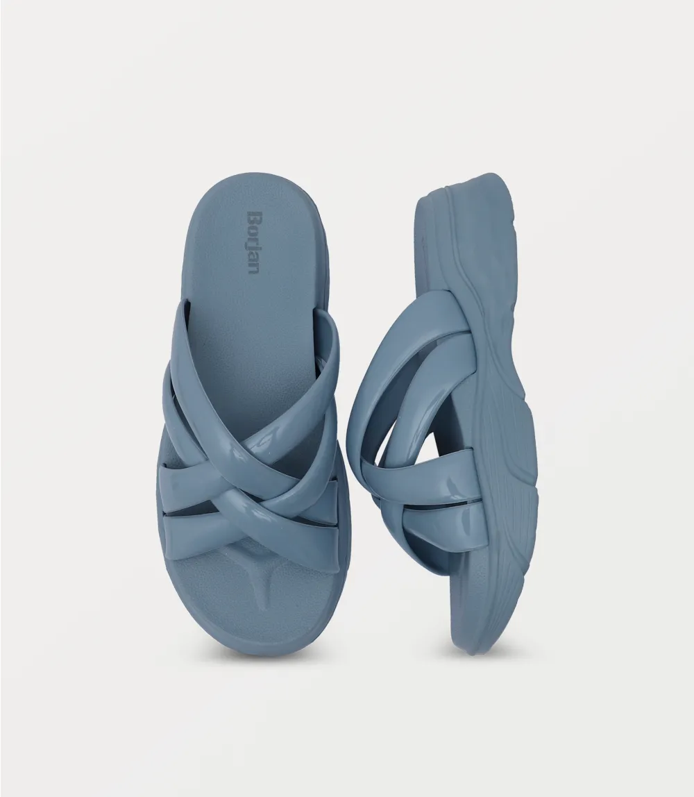 BW10276-ICE BLUE-Women Casual Slipper