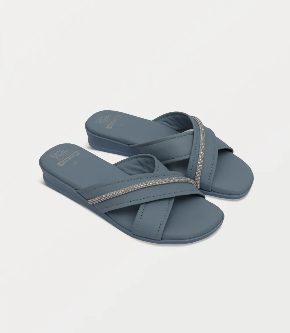 BW10319-SKY BLUE-Women Slipper
