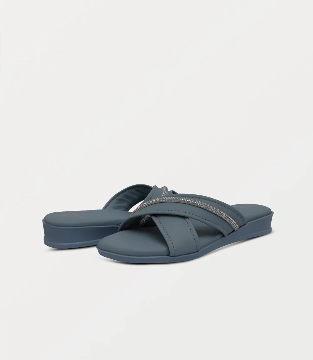 BW10319-SKY BLUE-Women Slipper