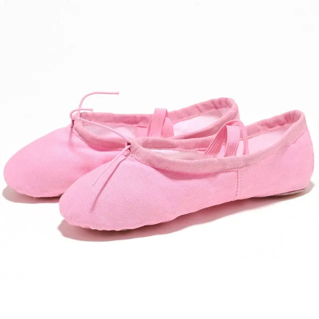 Canvas Flat Yoga Teacher Gymnastic Ballet Dance Shoes Kids Ballet for Girls
