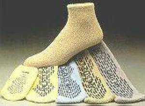 Care-Steps Slipper Socks Adult Large Tan Above the Ankle, 80104 - Case of 48