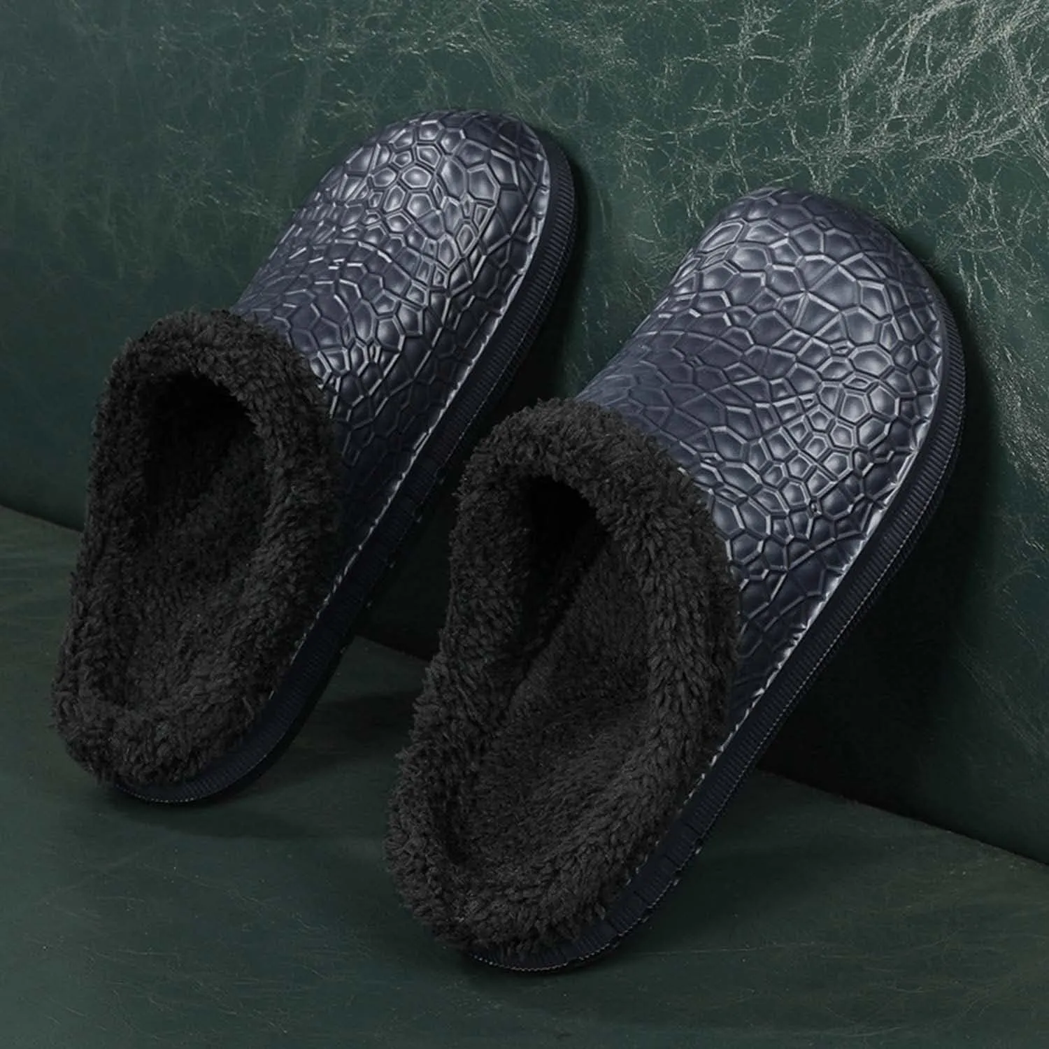 CERYTHRINA Mens Womens Lined Clogs Cotton Lining Indoor Outdoor Waterproof Walking Garden Clogs Shoes Winter Slippers